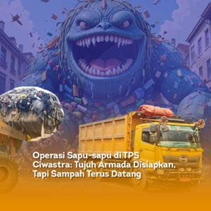 Operasi Sapu-sapu di TPS Ciwastra: Tujuh Armada Disiapkan, Tapi Sampah Terus Datang Sambut Tamu