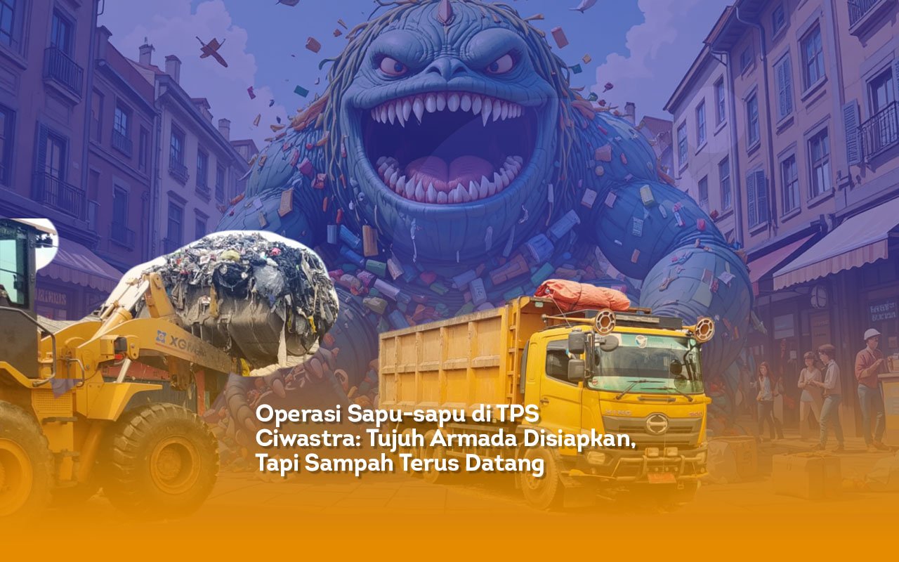 Operasi Sapu sapu di TPS Ciwastra Tujuh Armada Disiapkan, Tapi Sampah Terus Datang Sambut Tamu