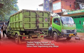 Operasi Tangkap Sampah di Sarimadu, 125 Ton Sampah Raib, Giliran Pasar Gegerkalong yang Dikejar
