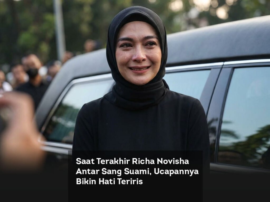 Saat Terakhir Richa Novisha Antar Sang Suami, Ucapannya Bikin Hati Teriris
