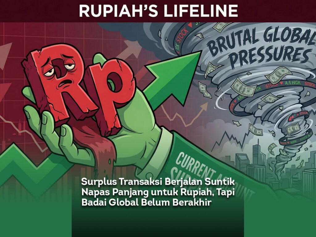 Surplus Transaksi Berjalan Suntik Napas Panjang untuk Rupiah, Tapi Badai Global Belum Berakhir