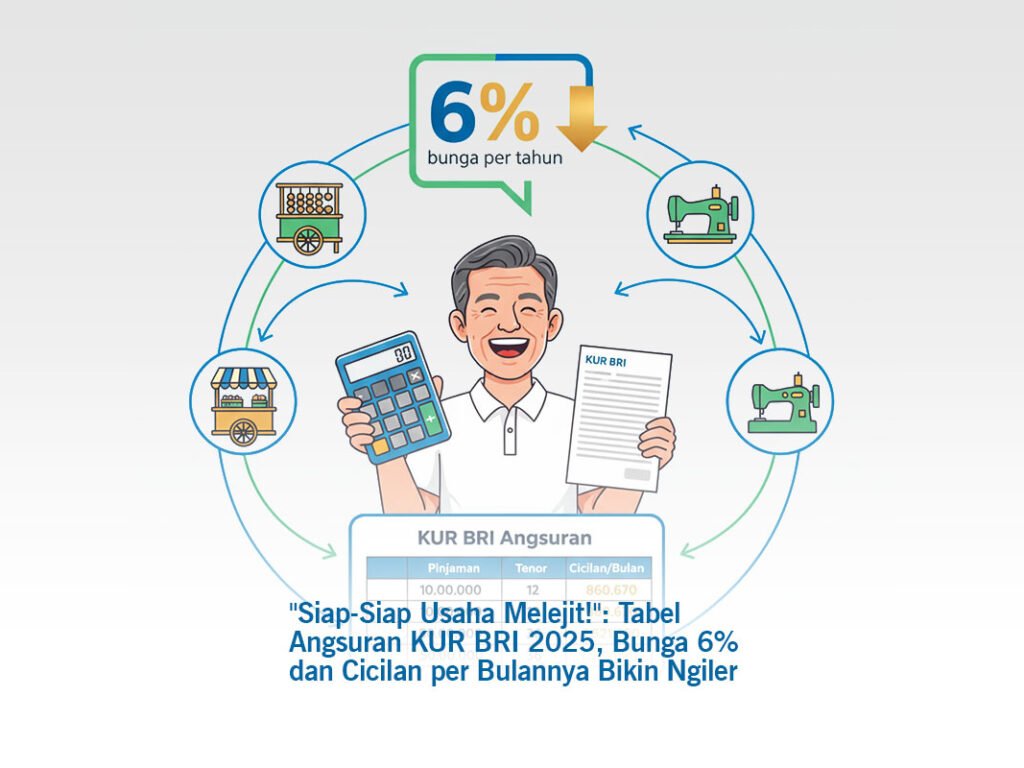 “Siap-Siap Usaha Melejit!”: Tabel Angsuran KUR BRI 2025, Bunga 6% dan Cicilan per Bulannya Bikin Ngiler
