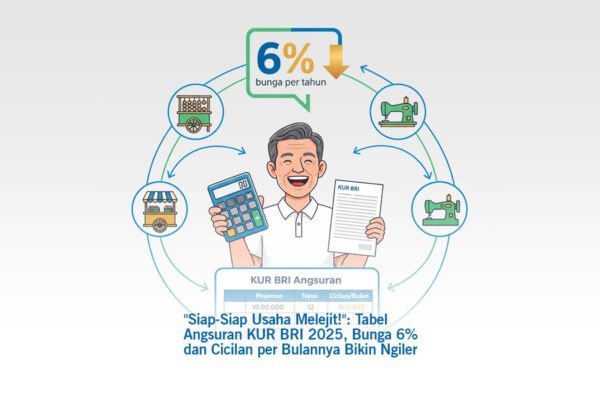 “Siap-Siap Usaha Melejit!”: Tabel Angsuran KUR BRI 2025, Bunga 6% dan Cicilan per Bulannya Bikin Ngiler