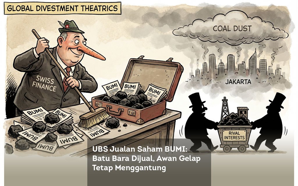 UBS Jualan Saham BUMI, Batu Bara Dijual, Awan Gelap Tetap Menggantung locusonline featured image