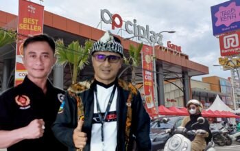 Ketua PBFI Kabupaten Garut (kiri), H. Ferry Slamet dan Ketua DKKG, H. Irwan Hendarsyah alias Kang Jiwan (kanan). (ft: ist)