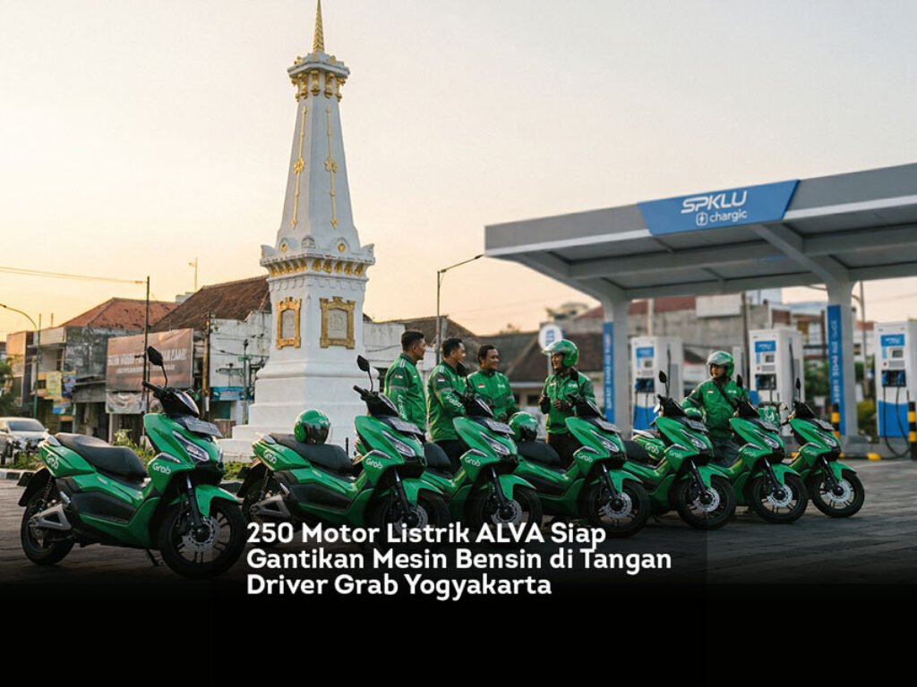 250 Motor Listrik ALVA Siap Gantikan Mesin Bensin di Tangan Driver Grab Yogyakarta