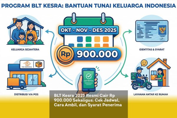 BLT Kesra 2025 Resmi Cair Rp 900.000 Sekaligus. Cek Jadwal, Cara Ambil, dan Syarat Penerima locusonline featured image