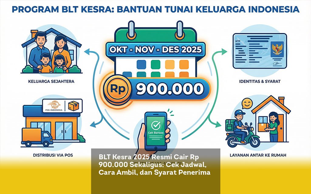 BLT Kesra 2025 Resmi Cair Rp 900.000 Sekaligus. Cek Jadwal, Cara Ambil, dan Syarat Penerima locusonline featured image