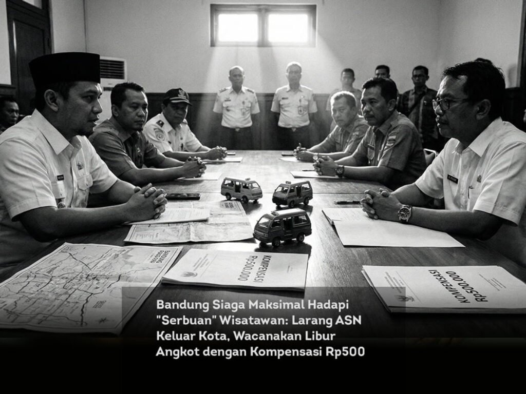 Bandung Siaga Maksimal Hadapi “Serbuan” Wisatawan: Larang ASN Keluar Kota, Wacanakan Libur Angkot dengan Kompensasi Rp500 Ribu