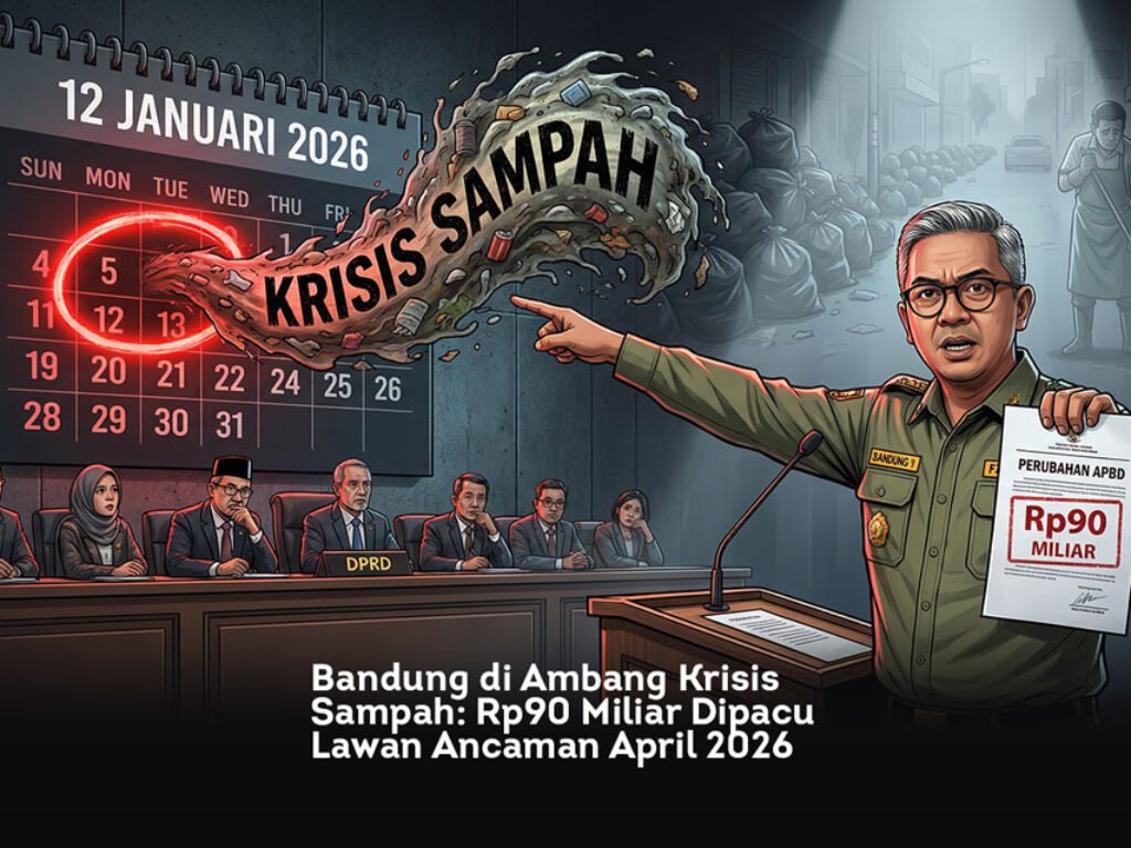 Bandung di Ambang Krisis Sampah, Rp90 Miliar Dipacu Lawan Ancaman April 2026