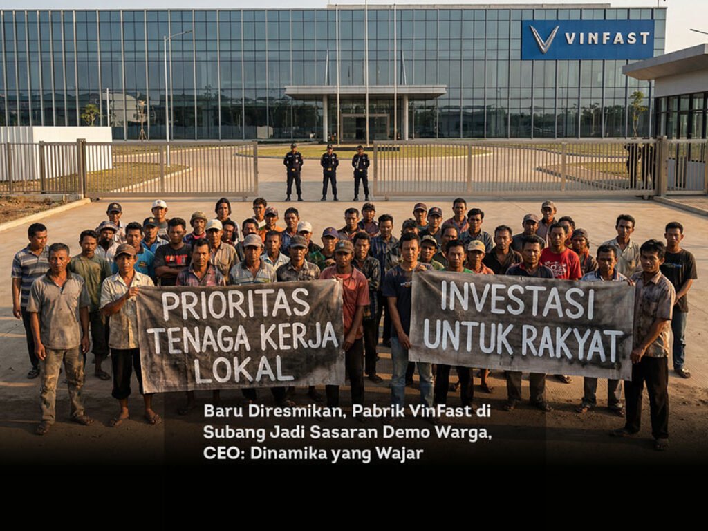 Baru Diresmikan, Pabrik VinFast di Subang Jadi Sasaran Demo Warga, CEO: Dinamika yang Wajar