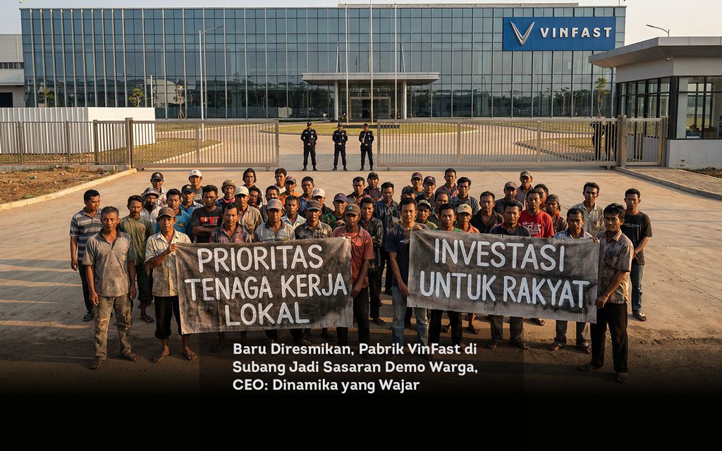 Baru Diresmikan, Pabrik VinFast di Subang Jadi Sasaran Demo Warga, CEO, Dinamika yang Wajar locusonline featured image