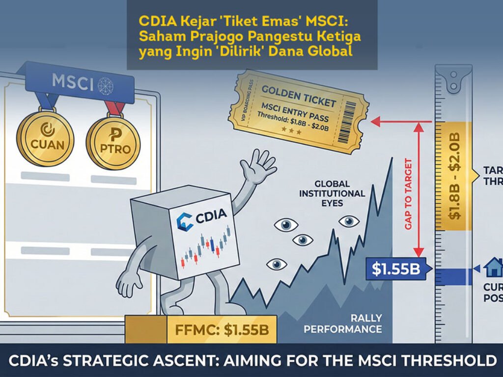 CDIA Kejar ‘Tiket Emas’ MSCI: Saham Prajogo Pangestu Ketiga yang Ingin ‘Dilirik’ Dana Global