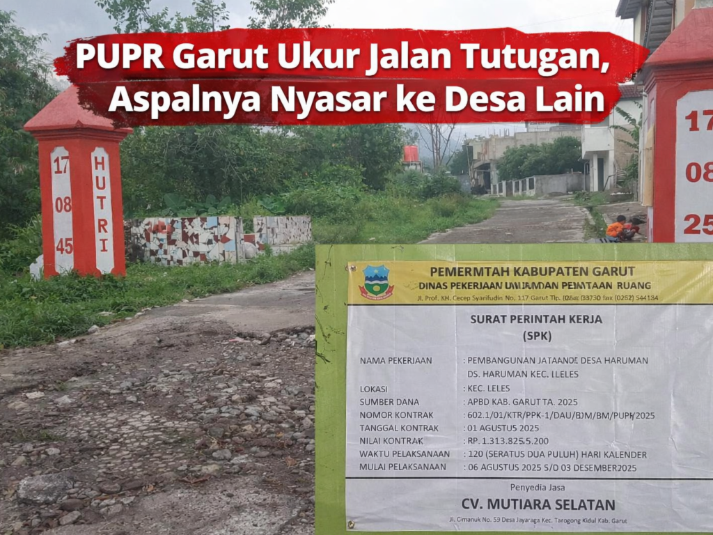 Kok Bisa PUPR Garut Salah Alamat: Jalan Tutugan Rusak, Aspal Mendarat di Ciburial