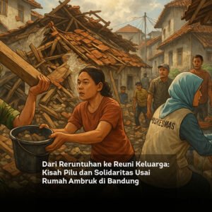 Dari Reruntuhan ke Reuni Keluarga: Kisah Pilu dan Solidaritas Usai Rumah Ambruk di Bandung