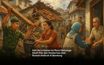 Dari Reruntuhan ke Reuni Keluarga: Kisah Pilu dan Solidaritas Usai Rumah Ambruk di Bandung