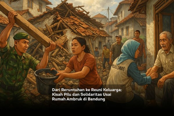 Dari Reruntuhan ke Reuni Keluarga, Kisah Pilu dan Solidaritas Usai Rumah Ambruk di Bandung locusonline featured image
