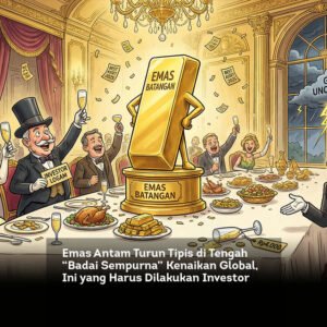 Emas Antam Turun Tipis di Tengah “Badai Sempurna” Kenaikan Global, Ini yang Harus Dilakukan Investor