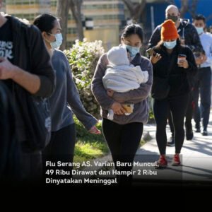 Flu Serang AS. Varian Baru Muncul, 49 Ribu Dirawat dan Hampir 2 Ribu Dinyatakan Meninggal locusonline featured image