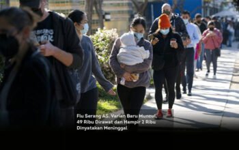 Flu Serang AS. Varian Baru Muncul, 49 Ribu Dirawat dan Hampir 2 Ribu Dinyatakan Meninggal locusonline featured image