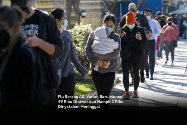 Flu Serang AS. Varian Baru Muncul, 49 Ribu Dirawat dan Hampir 2 Ribu Dinyatakan Meninggal locusonline featured image