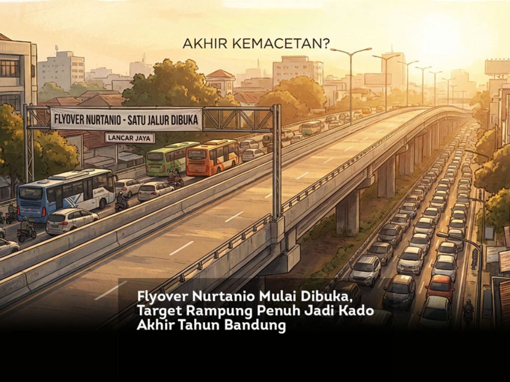 Flyover Nurtanio Mulai Dibuka, Target Rampung Penuh Jadi Kado Akhir Tahun Bandung