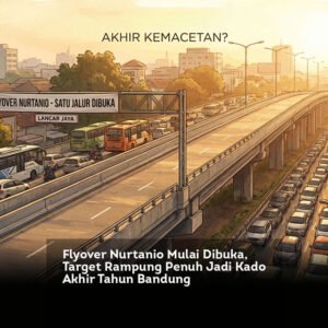 Flyover Nurtanio Mulai Dibuka, Target Rampung Penuh Jadi Kado Akhir Tahun Bandung