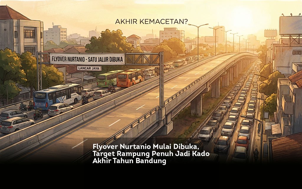 Flyover Nurtanio Mulai Dibuka, Target Rampung Penuh Jadi Kado Akhir Tahun Bandung locusonline featured image