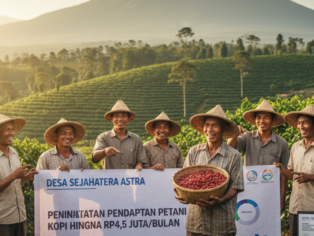 Pendapatan Petani Kopi Cikajang Melonjak hingga Rp4,5 Juta per Bulan Berkat Program Desa Sejahtera Astra