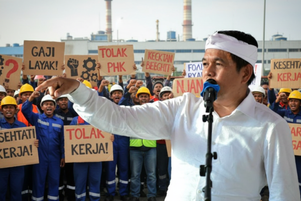 UMSK Jabar Akhirnya “Damai di Medsos” Dedi Mulyadi Klaim Dialog Selesai, Buruh Masih di Jalan