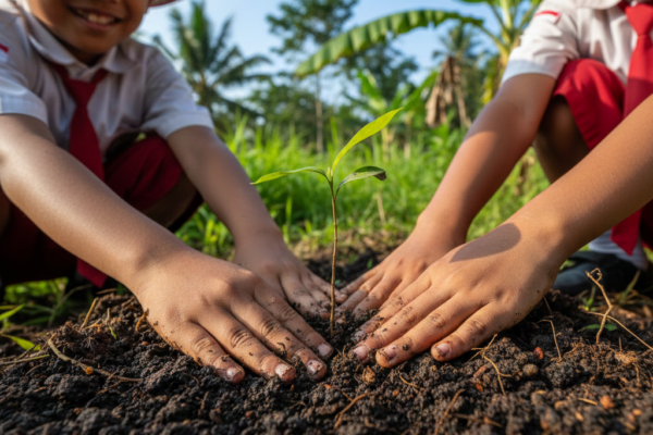 Kementrian LH Ganjar SDN 4 Wanakerta yang Bikin Lingkungan Jadi Mata Pelajaran Hidup