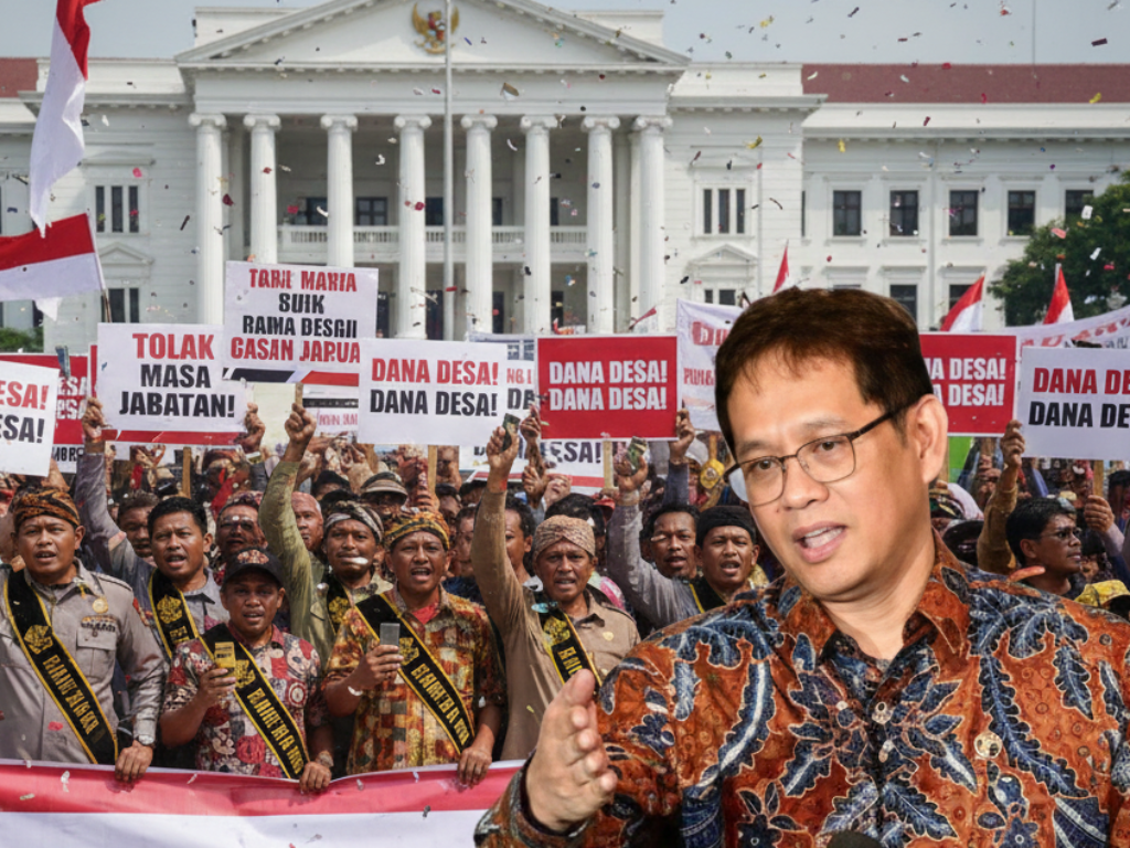 Dana Desa Nyicil Koperasi: Kades Demo, Menkeu Santai “Kebijakan Tetap Jalan”