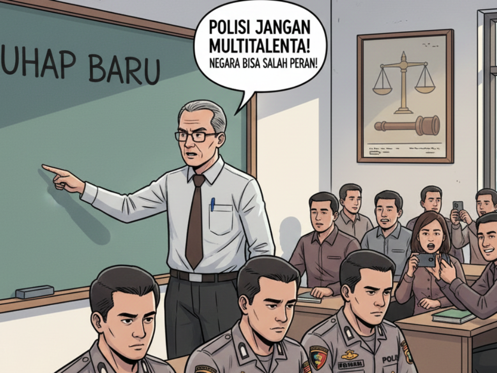 KUHAP Baru Ditegur Dosen: Polisi Jangan Multitalenta, Negara Bisa Salah Peran