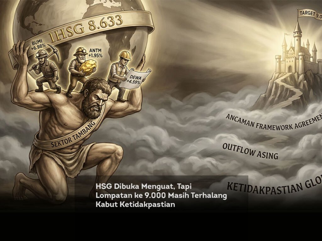 IHSG Dibuka Menguat, Tapi Lompatan ke 9.000 Masih Terhalang Kabut Ketidakpastian