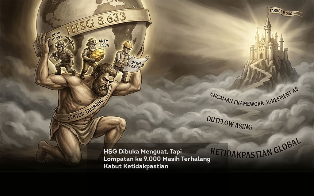 HSG Dibuka Menguat, Tapi Lompatan ke 9.000 Masih Terhalang Kabut Ketidakpastian locusonline featured image