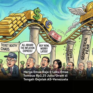 Harga Emas Raja & Laku Emas Tembus Rp2,25 Juta per Gram di Tengah Gejolak AS dan Venezuela locusonline featured image