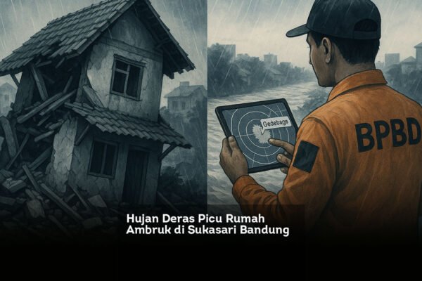 Hujan Deras Picu Rumah Ambruk di Sukasari Bandung locusonline featured image