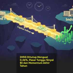 IHSG Ditutup Menguat 0,46%, Pasar Tunggu Sinyal BI dan Momentum Akhir Tahun