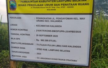 Setelah Puluhan Tahun Rusak, Jalan Way Urang Baru Disentuh