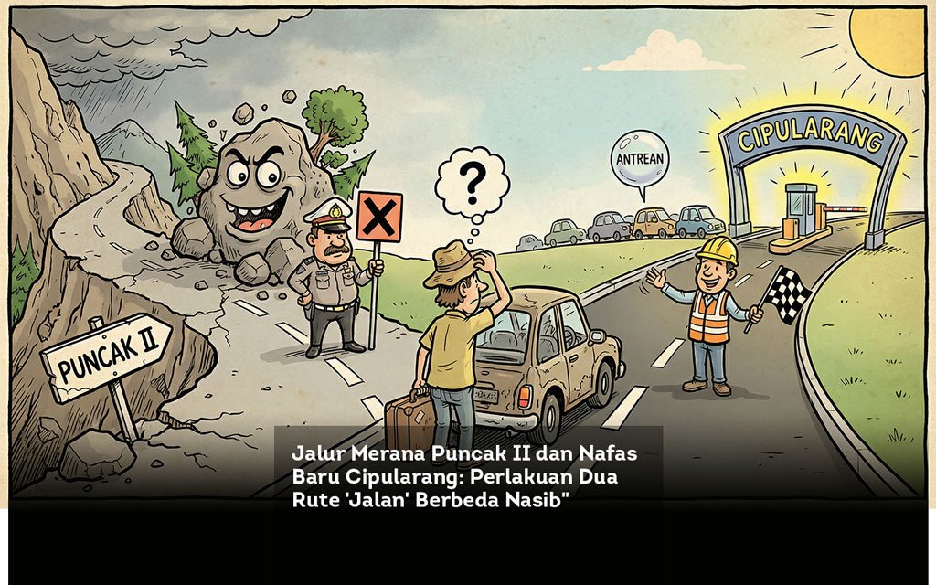 Jalur Merana Puncak II dan Nafas Baru Cipularang. Perlakuan Dua Rute Jalan Berbeda Nasib locusonline featured image