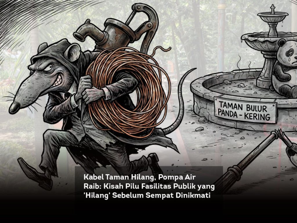 Kabel Taman Hilang, Pompa Air Raib: Kisah Pilu Fasilitas Publik yang ‘Hilang’ Sebelum Sempat Dinikmati