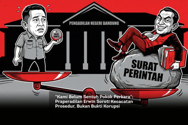 Kami Belum Sentuh Pokok Perkara. Praperadilan Erwin Soroti Kecacatan Prosedur, Bukan Bukti Korupsi locusonline featured image