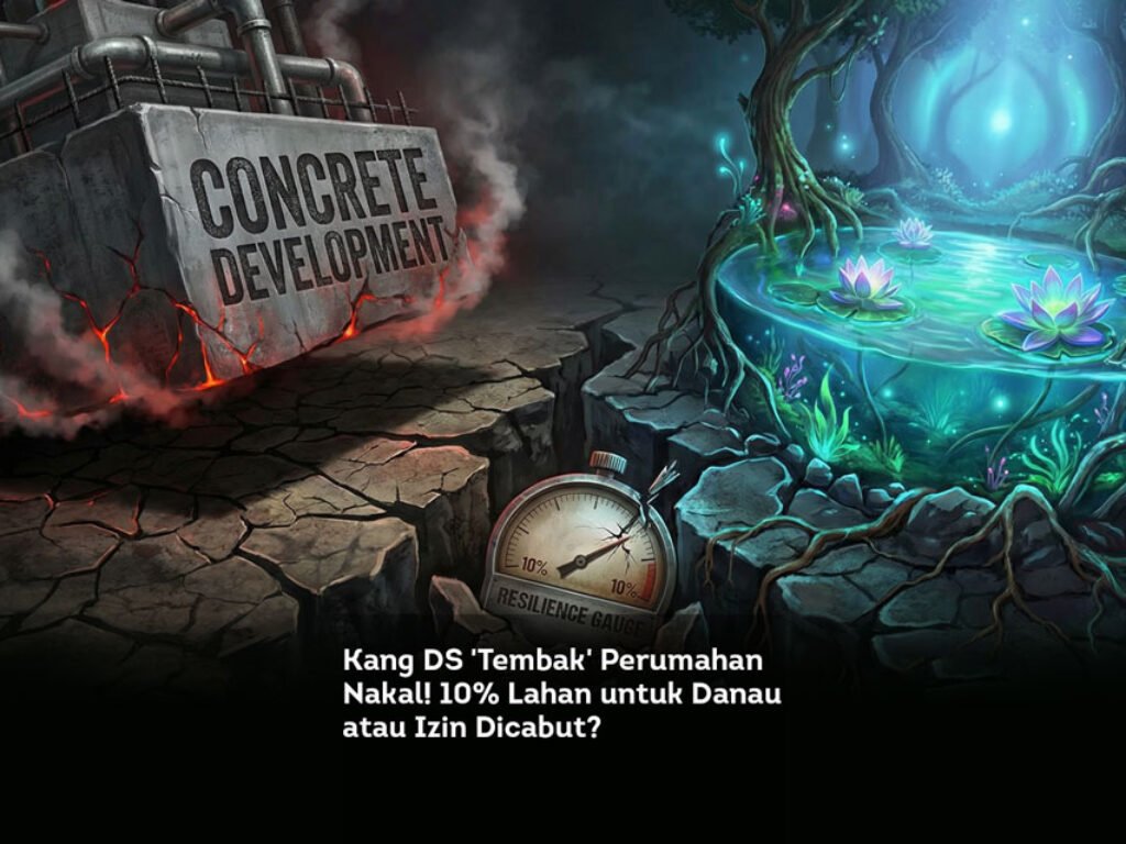 Kang DS ‘Tembak’ Perumahan Nakal! 10% Lahan untuk Danau atau Izin Dicabut?