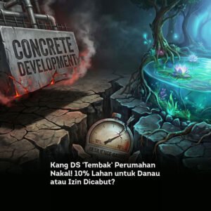 Kang DS Tembak Perumahan Nakal 10% Lahan untuk Danau atau Izin Dicabut locusonline featured image