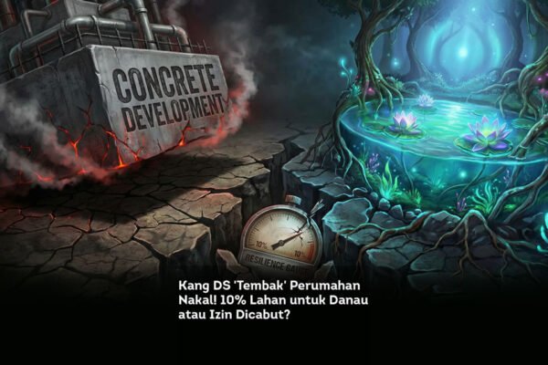 Kang DS Tembak Perumahan Nakal 10% Lahan untuk Danau atau Izin Dicabut locusonline featured image