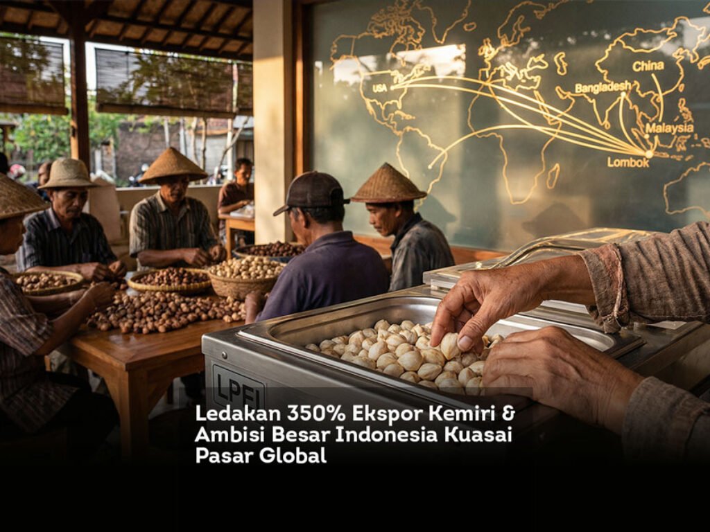 Ledakan 350% Ekspor Kemiri & Ambisi Besar Indonesia Kuasai Pasar Global