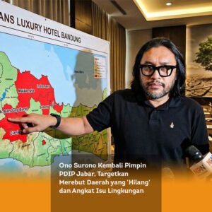 Ono Surono Kembali Pimpin PDIP Jabar, Targetkan Merebut Daerah yang Hilang dan Angkat Isu Lingkungan locusonline featured image