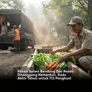 Pakan Satwa Bandung Zoo Resmi Ditanggung Kemenhut, Kado Akhir Tahun untuk 711 Penghuni