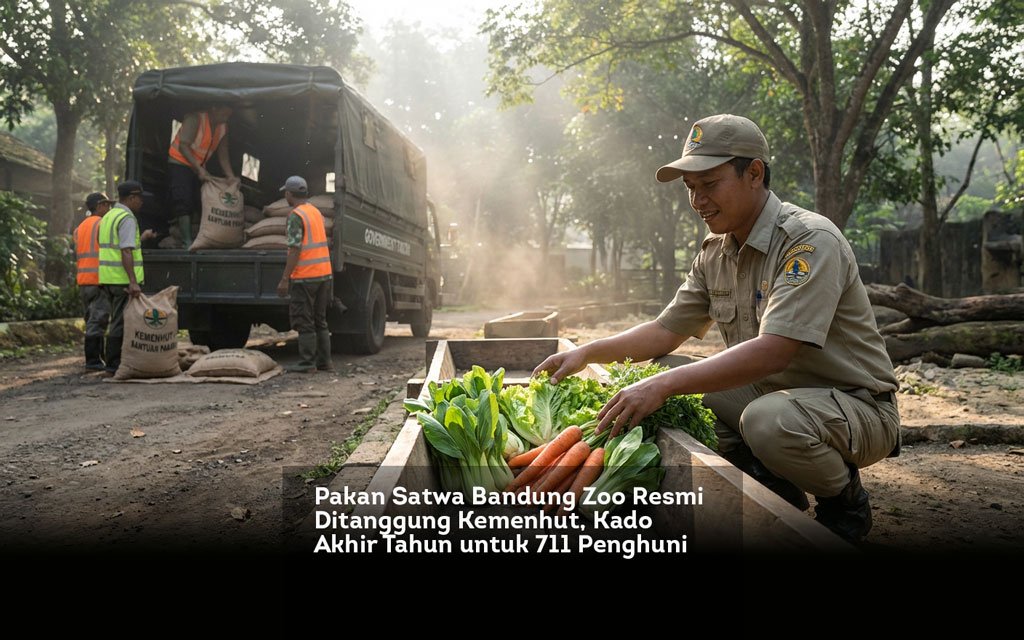 Pakan Satwa Bandung Zoo Resmi Ditanggung Kemenhut, Kado Akhir Tahun untuk 711 Penghuni locusonline featured image