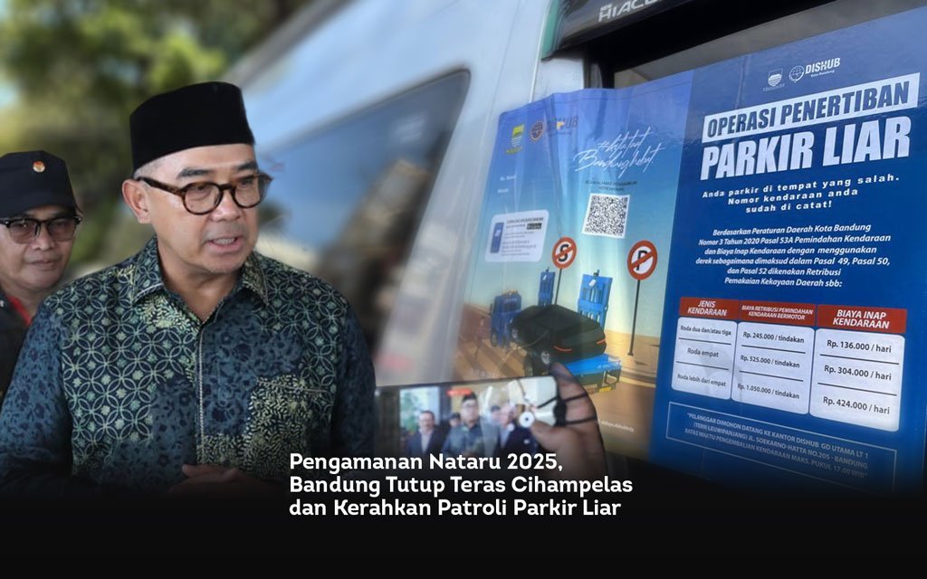 Pengamanan Nataru 2025, Bandung Tutup Teras Cihampelas dan Kerahkan Patroli Parkir Liar locusonline featured image